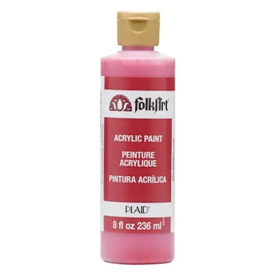 FolkArt&reg; Acrylic Paint, 8oz. Engine Red {1}