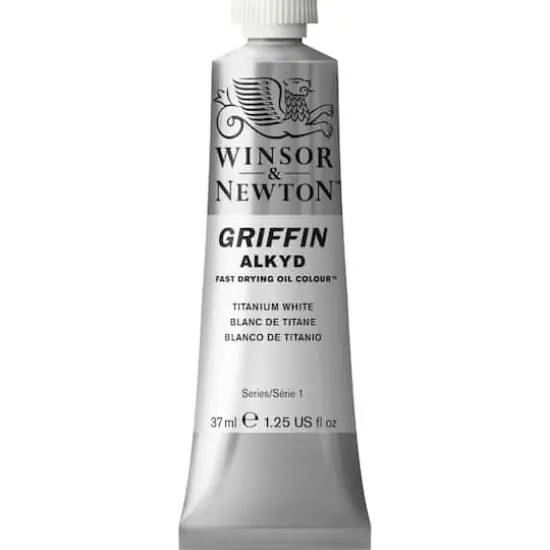 Winsor & Newton&trade; Griffin Alkyd Fast Drying Oil Colour&trade;, 37mL Titanium White {1}