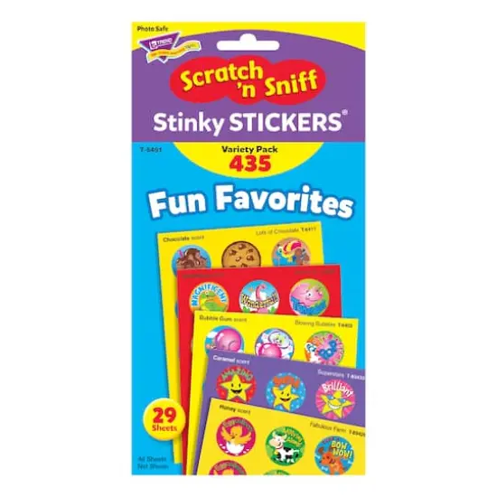 Trend Enterprises&reg; 1&rdquo; Fun Favorites Stinky Stickers&reg;, 435 Pack {3}