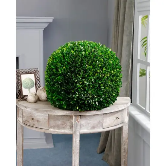 17" Preserved Boxwood Ball {4}