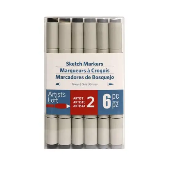 Gray Sketch Markers by Artist's Loft&trade; {5}
