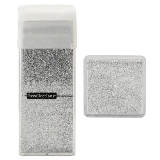4.5oz. Extra Fine Glitter by Recollections&trade; Silver {1}