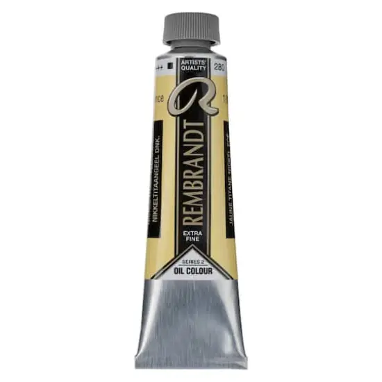 Rembrandt&reg; Artists' Oil Colour, 40mL Nickel Titanium Yellow Deep {1}
