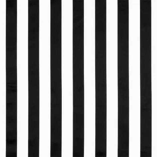 Black/White Stripe Matte Satin {1}