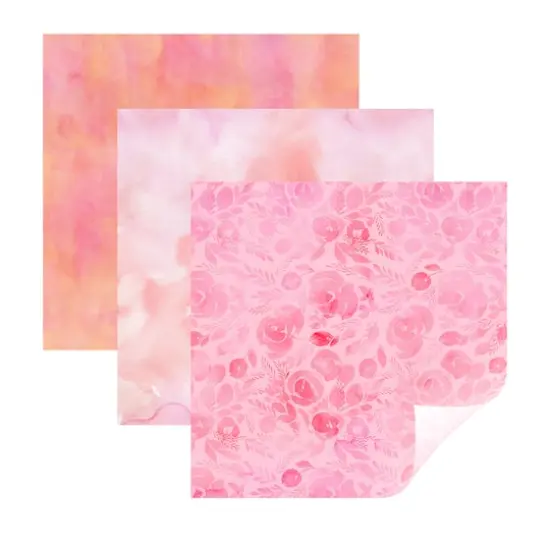 Cricut&reg; + Natalie Malan Patterned Vinyl Sampler, Sunset Blossom {1}