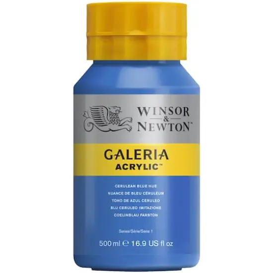 Winsor & Newton™ Galeria Acrylic™, 500mL Cerulean Blue Hue {1}