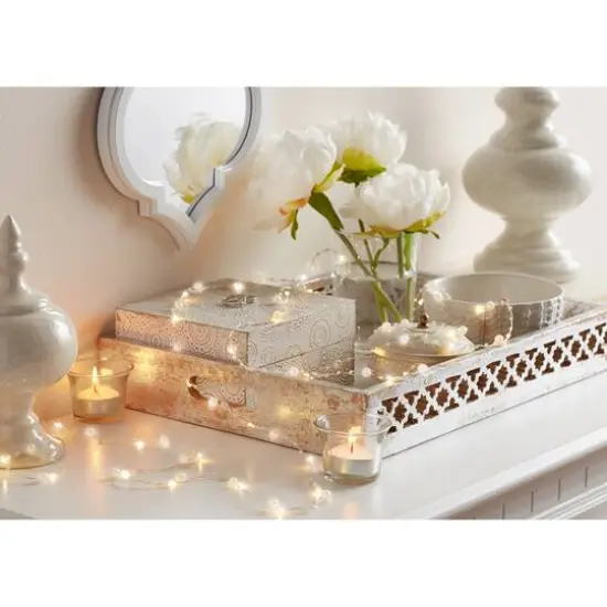 40ct. Warm White Pearl LED String Lights by Ashland&reg; {6}