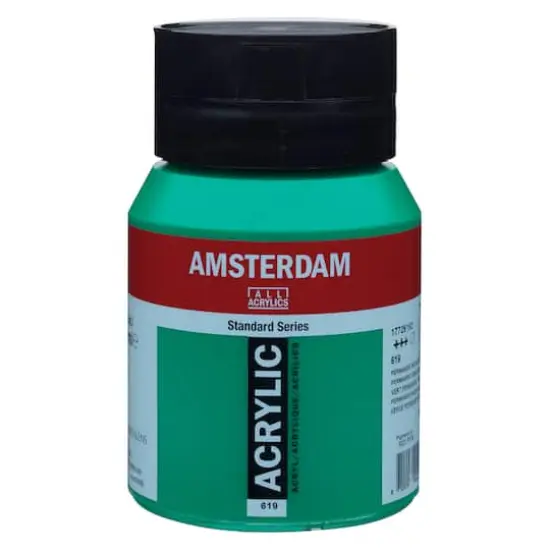 Amsterdam 500mL Standard Series Acrylic Paint 619 Permanent Green Deep {1}