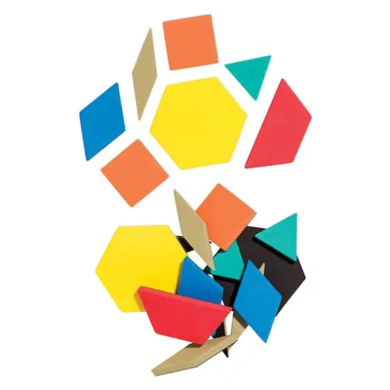 Dowling Magnets&reg; Foam Fun!&trade; Magnet Pattern Blocks, Pack of 200 {3}