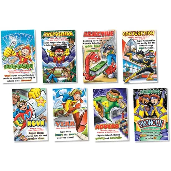 North Star Teacher Resource Parts of Speech Superheroes Bulletin Board Set {1}