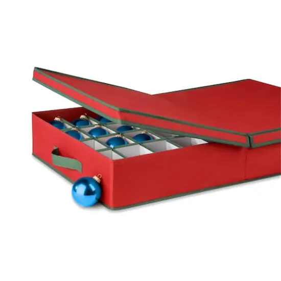 Honey Can Do Ornament Storage Box with Dividers {5}