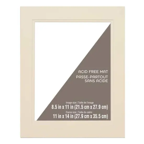 8.5" x 11" Document Mat by Studio D&eacute;cor&reg; Cream {1}