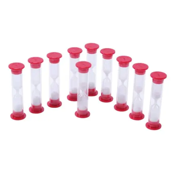 1 Minute Sand Timers, Set of 10 {1}
