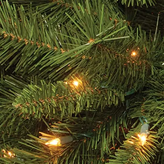 7.5 ft. Pre-lit Winchester Pine Pine Full Artificial Christmas Tree, Clear Lights {4}