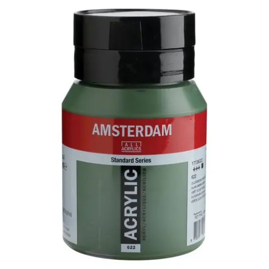 Amsterdam 500mL Standard Series Acrylic Paint 622 Olive Green Deep {1}