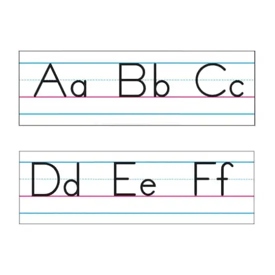 Trend Enterprises&reg; Basic Alphabet Zaner-Bloser Manuscript Bulletin Board Set {3}