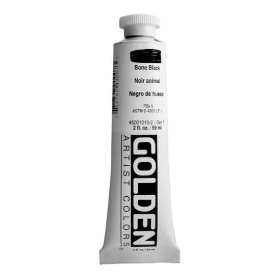 Golden&reg; 2oz. Heavy Body Acrylic Paint Bone Black {1}