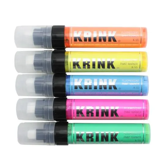 Krink&reg; K-55 Acrylic Paint Marker Fluorescent Pink {2}