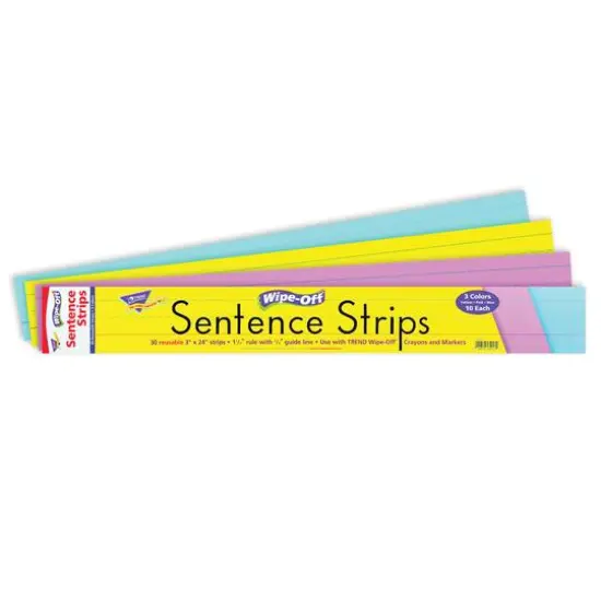 Multi-Color Wipe-Off&reg; Sentence Strips {3}