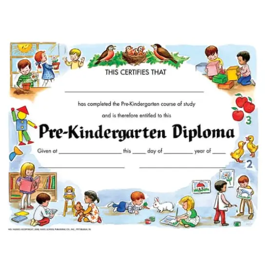 Flipside Products 8.5&rdquo; x 11&rdquo; Pre-Kindergarten Diploma, 6 Pack Bundle {1}