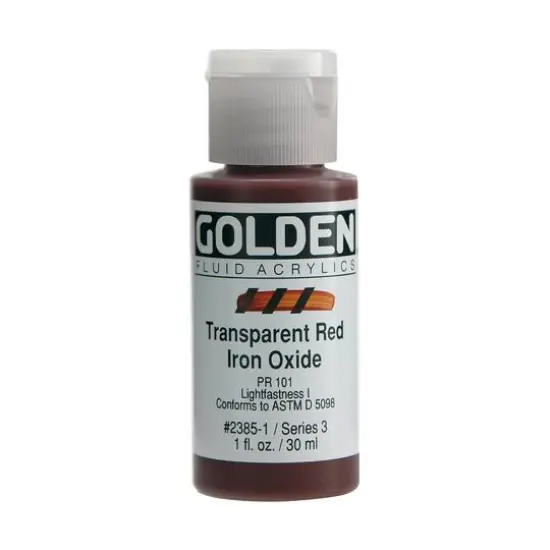 Golden&reg; 1oz. Fluid Acrylics Transparent Red Iron Oxide {1}