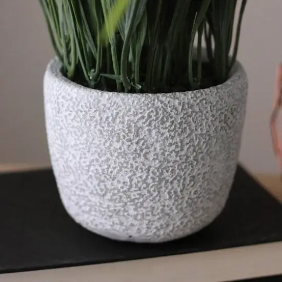 10" Green Spring Time Easter Grass & Egg Floral Arrangement {4}