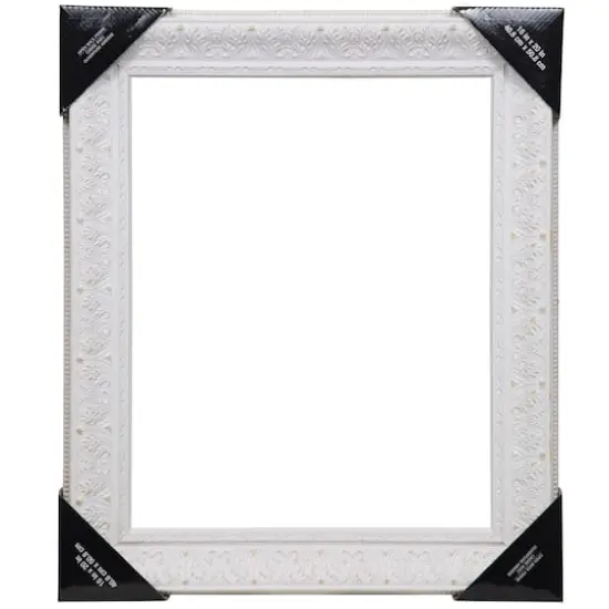 Wide Whitewashed Open Back Frame, 16" x 20" By Studio D&eacute;cor&reg; {5}