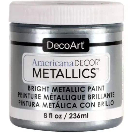 Americana Decor&reg; Metallics&trade; Paint Silver {1}