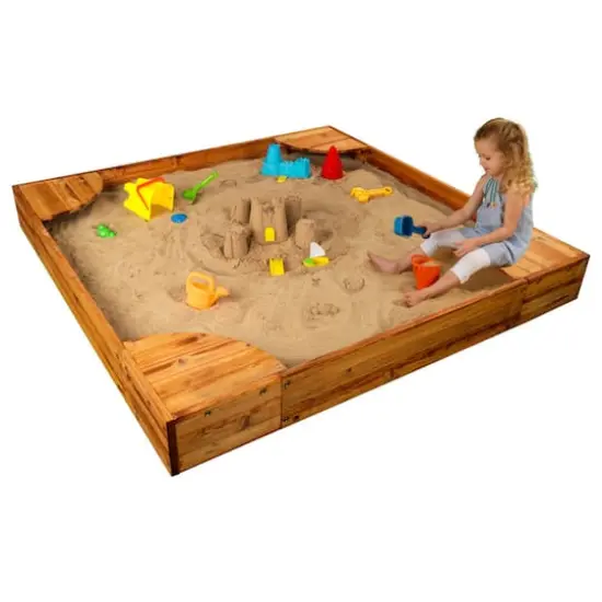 KidKraft Backyard Sandbox, Honey {3}