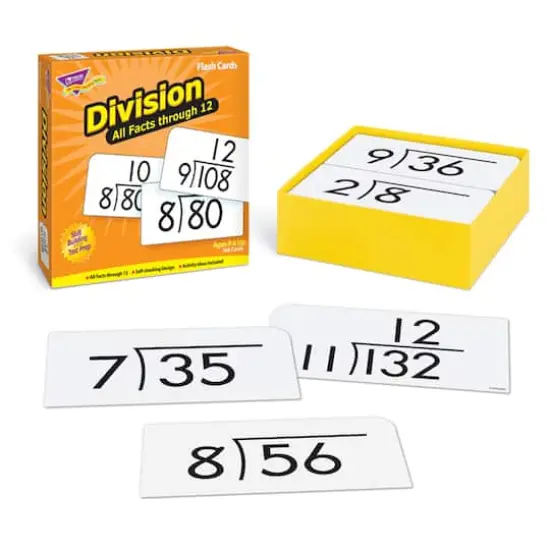 Trend Enterprises&reg; 3&rdquo; x 6&rdquo; Division Math 0-12 All Facts Skill Drill Flash Cards {1}