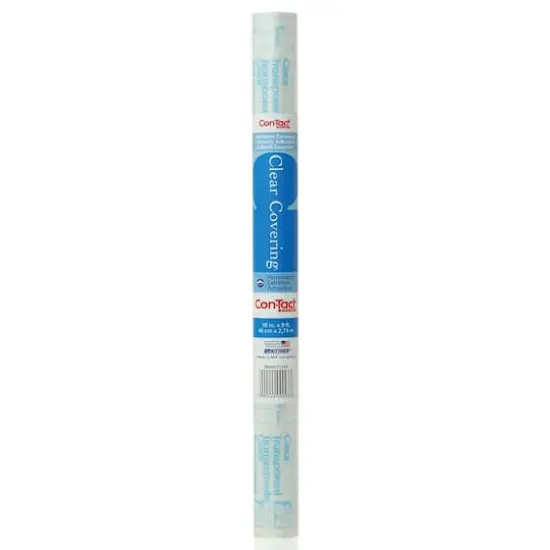Con-tact&reg; Clear Covering&trade; Clear Adhesive Roll, 18" x 9 ft, 6 Rolls {1}