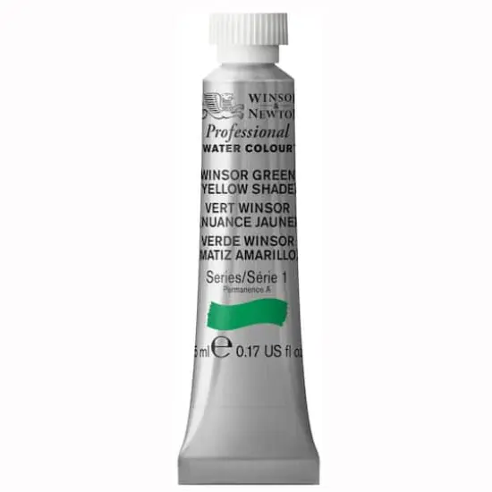 Winsor & Newton&reg; Professional Water Colour&trade; Paint, 5mL Winsor Green (Yellow Shade) {1}