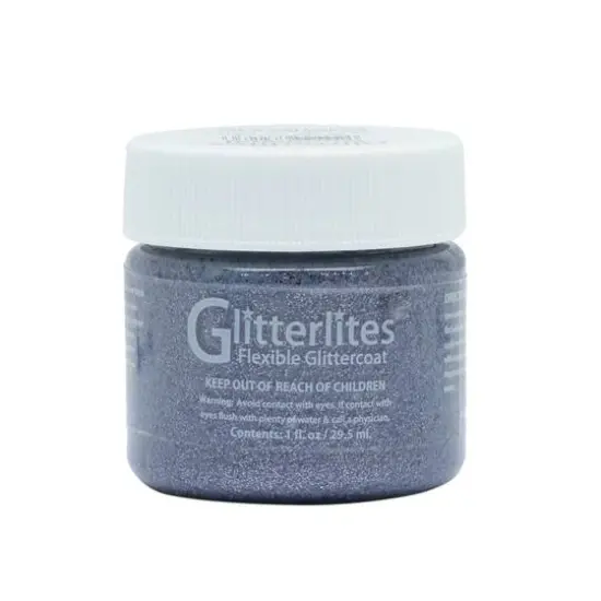 Angelus&reg; Glitterlites Flexible Glittercoat Gunmetal {1}
