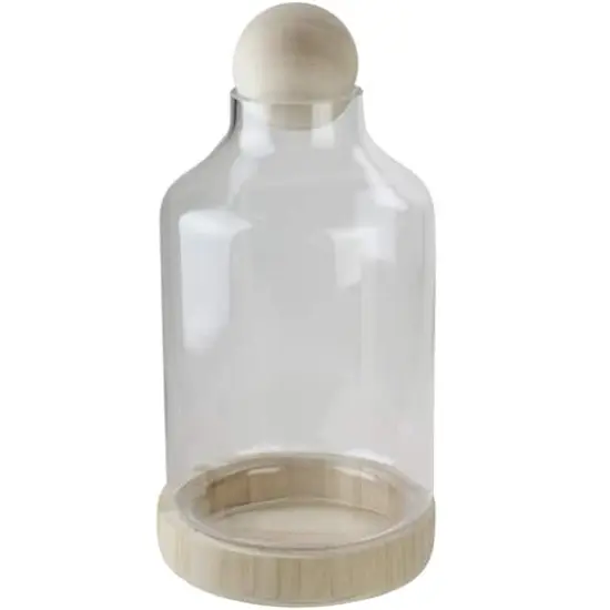 14" Transparent Glass Hurricane {1}