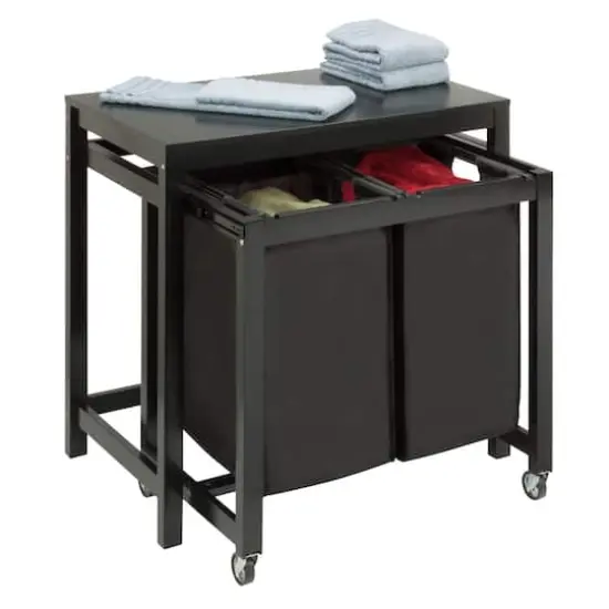 Honey Can Do Black Double Sorter Folding Table {5}