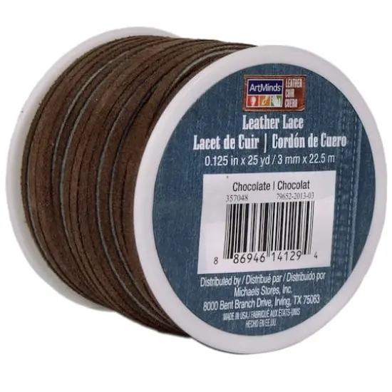 Suede Leather Lace by ArtMinds&trade; Dark Brown {5}
