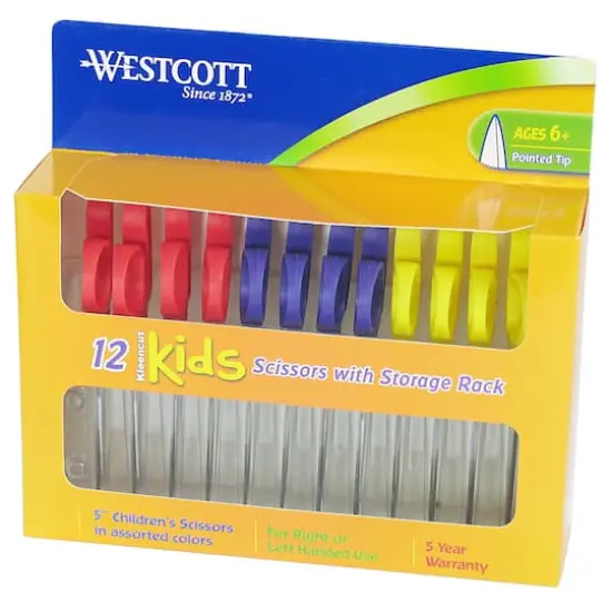 Westcott&reg; 5&rdquo; Pointed Scissors Classpack, 12 Pack {3}