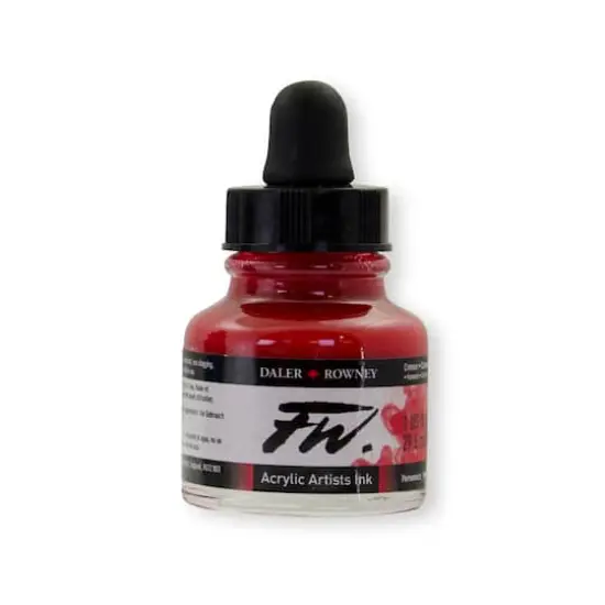 Daler-Rowney&reg; FW Acrylic Artists' Ink Crimson {1}