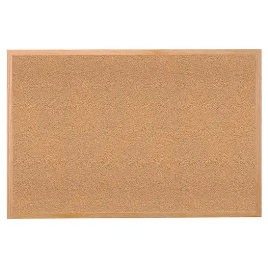 Ghent Wood Frame Natural Corkboard, 24" X 36" {1}