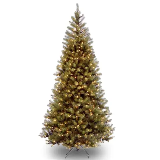 6 ft. Pre-Lit Aspen Spruce Slim Artificial Christmas Tree, Clear Lights {1}