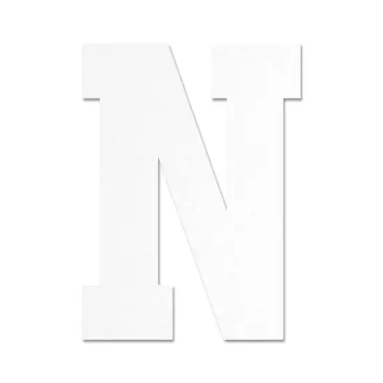 13" White MDF Uppercase Letter by Make Market&reg; N {1}