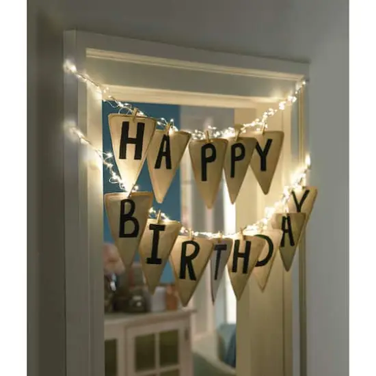 40ct. Warm White Silver Wire LED String Lights by Ashland® {5}