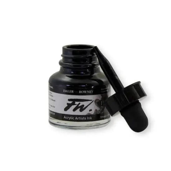 Daler-Rowney&reg; FW Artists' Acrylic Ink, India Black {4}