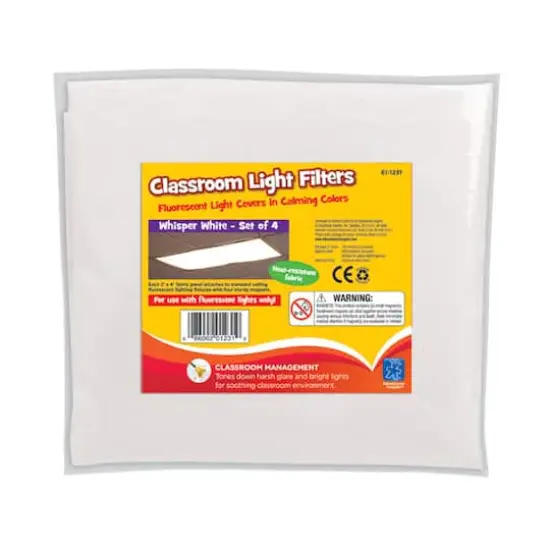 Whisper White Classroom Light Filters, Set of 4 {1}