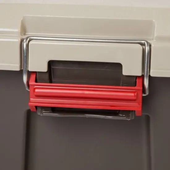 Iris&reg; WeatherPro&trade; Store-It-All 82qt. Tote, 4ct. Brown/Beige/Red {4}