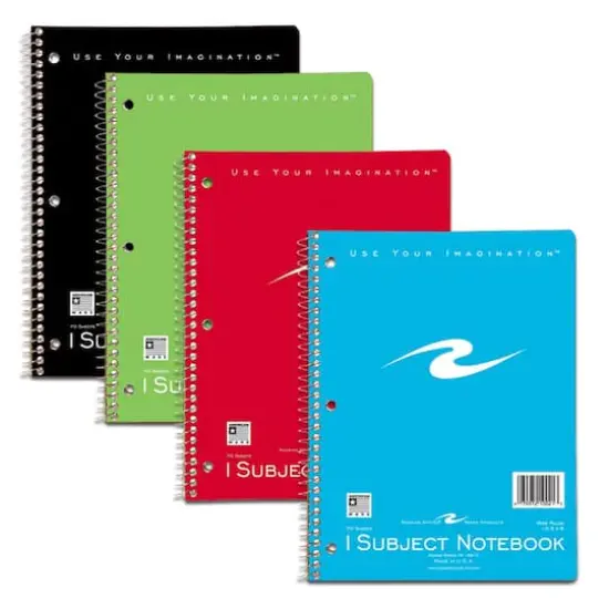 1-Subject Spiral Notebook, Pack of 12 {1}