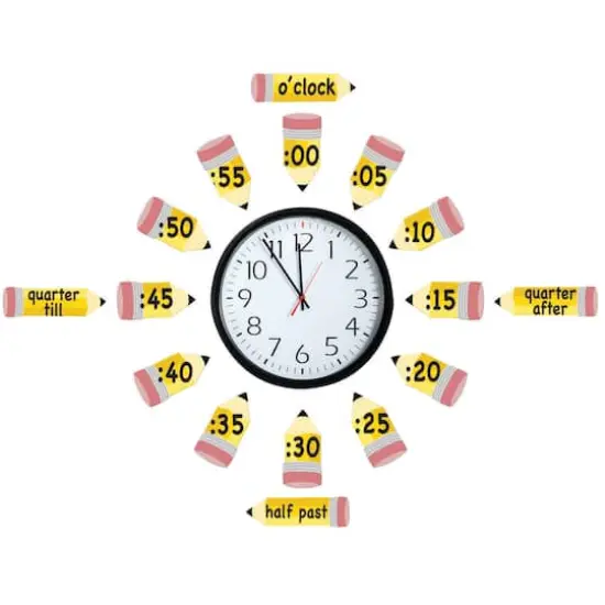 Eureka&reg; Telling Time Bulletin Board Set {1}