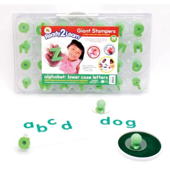 Ready2Learn&trade; Alphabet Letters Lowercase & Uppercase Giant Foam Stampers, 56 Pack {3}