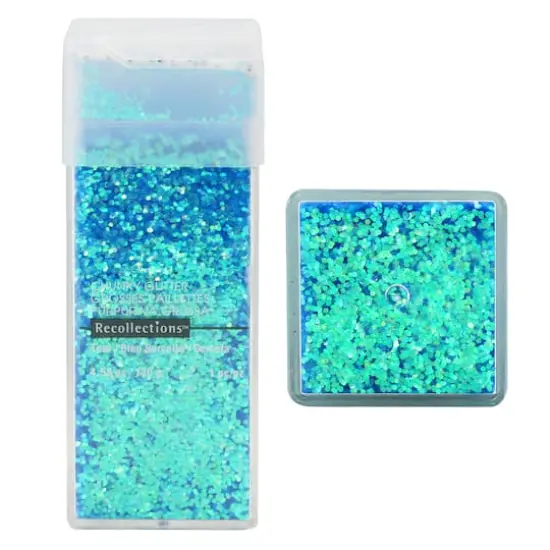 Chunky Glitter by Recollections&trade;, 4.5oz. Teal {1}
