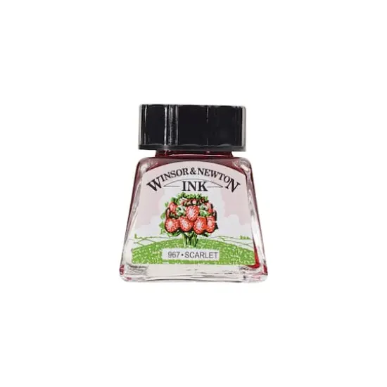 Winsor & Newton&reg; Drawing Ink, 14mL Scarlet {1}
